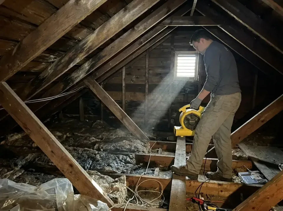 attic-water-damage-drying-proc-007 — frequently asked questions, Emergency Water Extraction & 24/7 Flood Response in Parkvil…